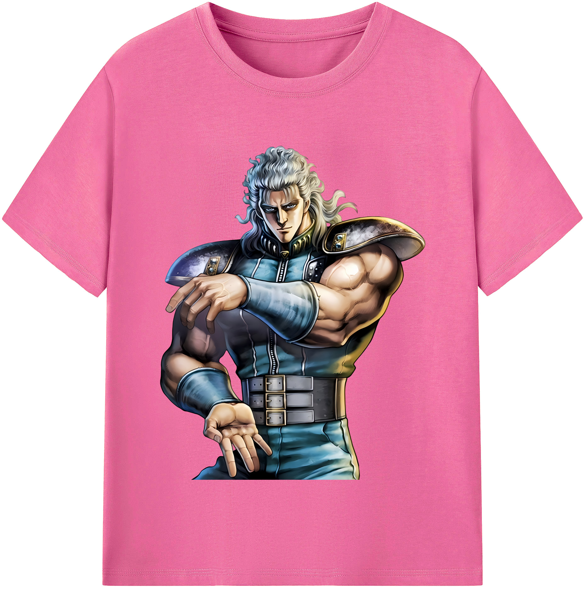（画像用） 北斗の拳 Fist of the North Star レディースカジュアルプリントTシャツ（綿100％）
